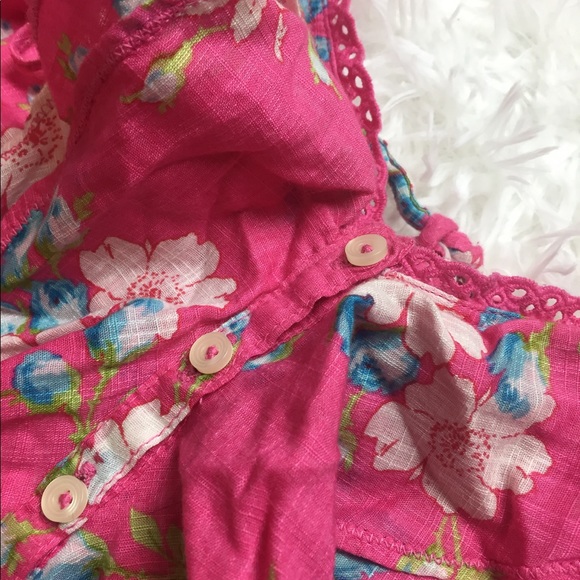 Hollister blouse pink flower - Picture 3 of 7